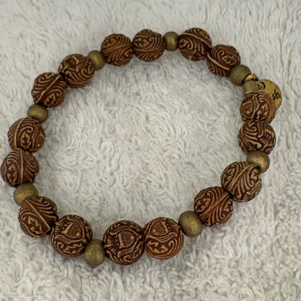 Elegant Brown Beaded Bracelet: Erimish